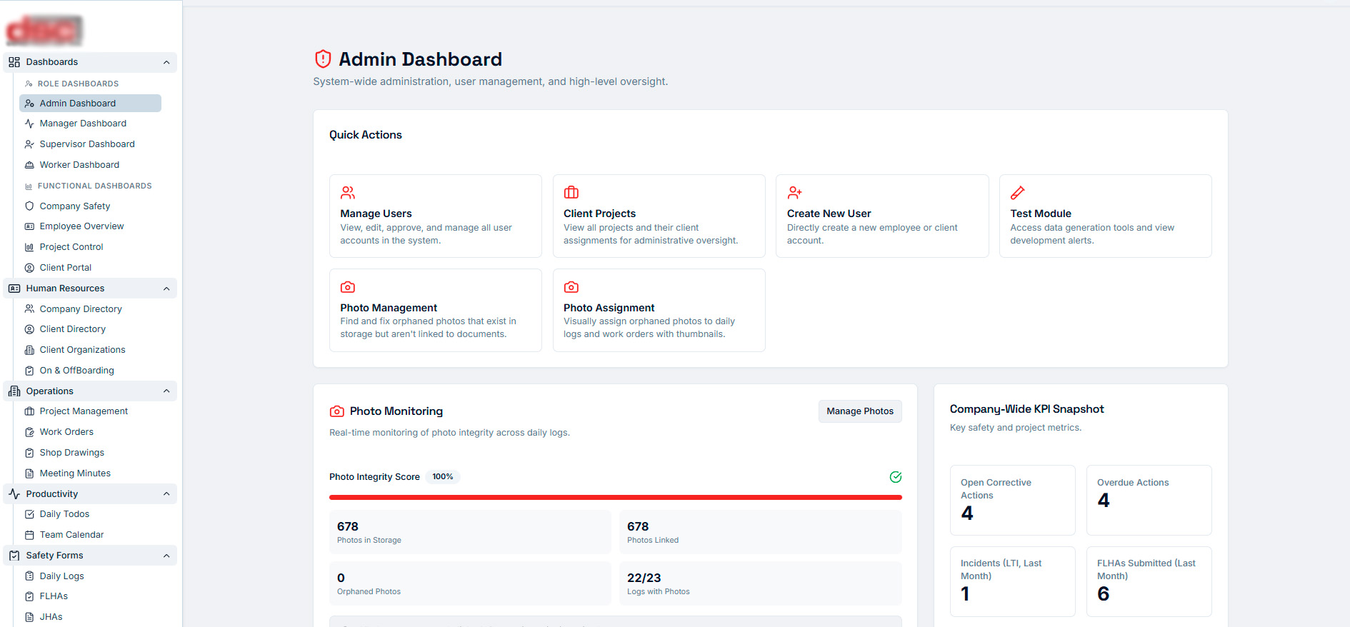 Construction Management Platform